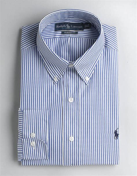 Lyst Polo Ralph Lauren Classicfit Striped Pinpoint Oxford Dress Shirt