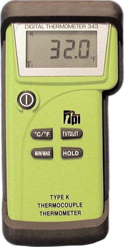 Tpi C Dual Input K Type Thermocouple Thermometer With Field