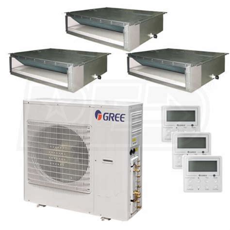 Gree G3h42d09091800 Concealed Duct 3 Zone System 42 000 Btu Outdoor