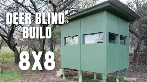 Deer Blind Build 8x8 Part 2 Youtube