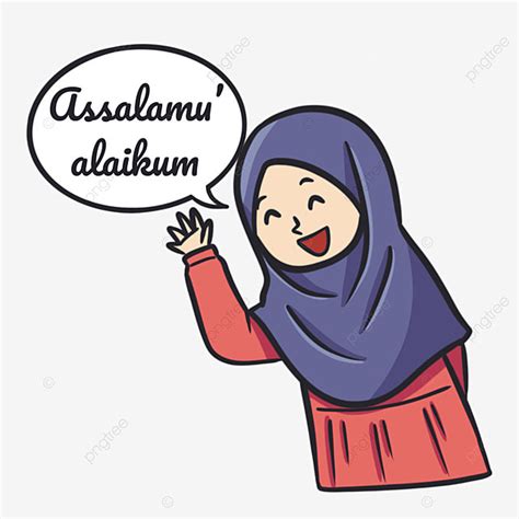 Assalamualaikum Cartoon Gekritzel Salam Assalamualaikum Karikatur Png Und Psd Datei Zum