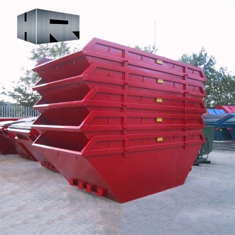 M Outdoor Scrap Metal Waste Chain Lift Skip Bins China Industrial