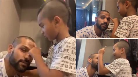 Cricket News Shikhar Dhawan Gets ‘in House Make Up By His Son