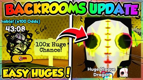 Backrooms Update Is Insane X Huge Eggs Pet Simulator Roblox