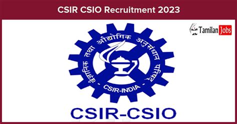 Csir Csio Recruitment 2023 Project Associate Jobs Apply Online