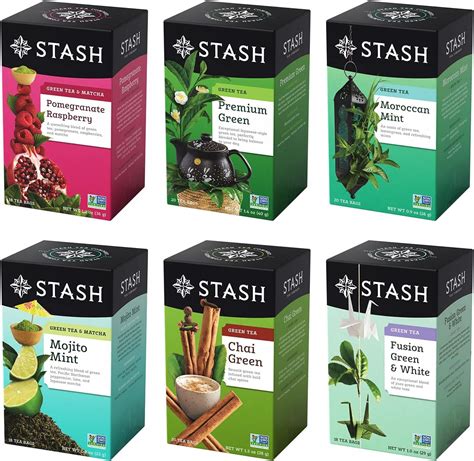 T Verde Stash Tea Sabores Surtidos Caja De Unidades De