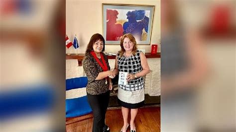 Titular De La Corte De Lima Y Embajadora De Grecia Estrechan Lazos