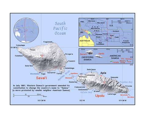 Maps of Samoa | Collection of maps of Samoa | Oceania | Mapsland | Maps ...