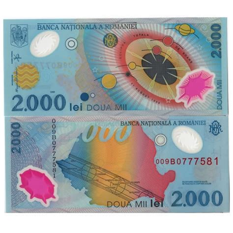 Banknote Romania Lei Solar System P A Unc Mynumi