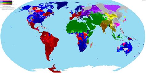 Szczeg Owa Mapa Wyznawc W Poszczeg Lnych Religii Na Wiecie