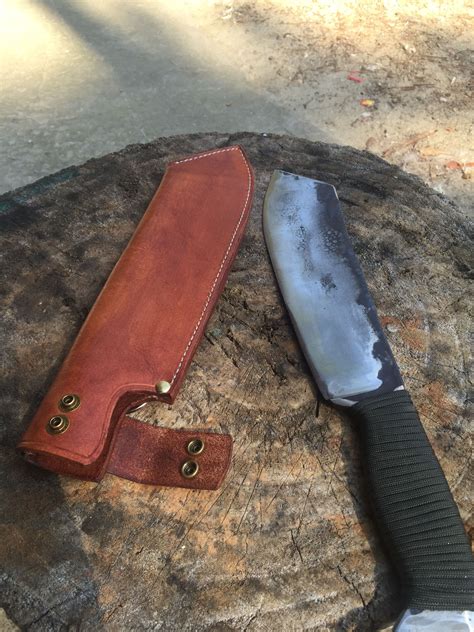 5160 Leaf Spring Chopper Camp Chopper Hand Forged Knife