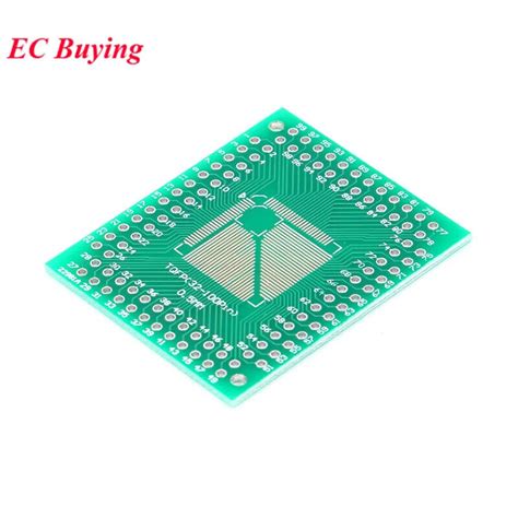 Pc Qfp Tqfp Lqfp Fqfp To Dip Adapter Pcb Board Mm Mm Mm