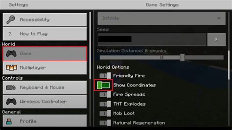 Comment Activer Et Afficher Les Coordonn Es Dans Minecraft Realms