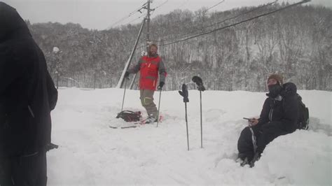 Guy On Skis Loses Control And Crashes While Jumping Off Snowy Cliff