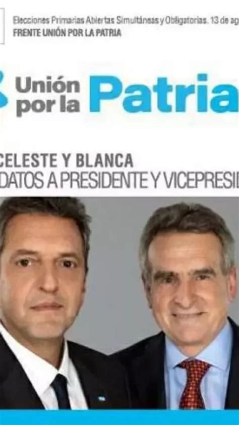 Unión por la Patria presentó las boletas de la lista Celeste y Blanca