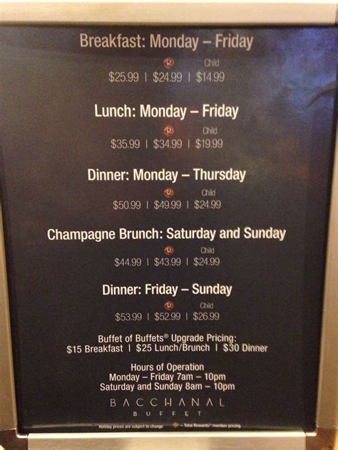 Bacchanal Buffet at Ceasar Palace in Las Vegas | Ceasars palace, Vegas ...