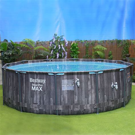 Bestway Steel Pro Max Frame Pool X Cm Mooreiche