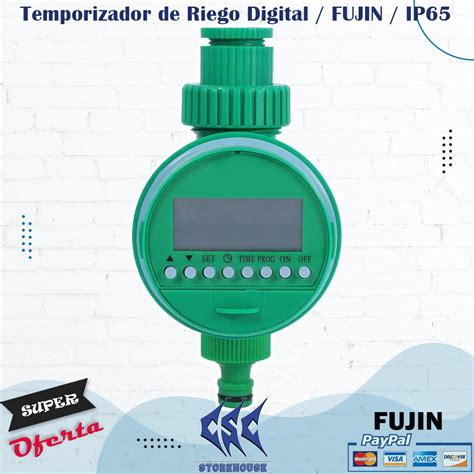 Temporizador De Riego Digital Programable Fujin Multiprograma Csc