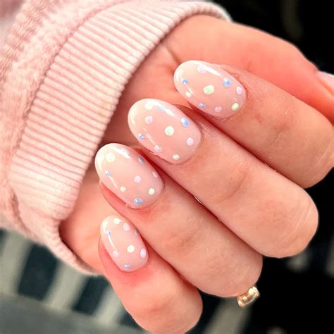 Cute Nude Polka Dot Nails Ideas You Ll Love