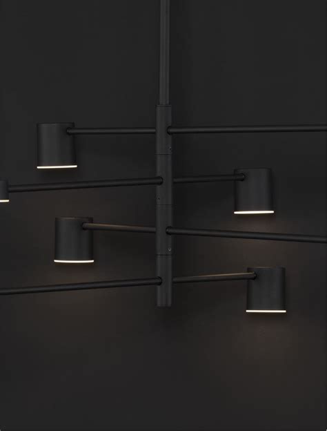 Nova Luce Modular Luminaires Nordik Black Aluminium Acrylic