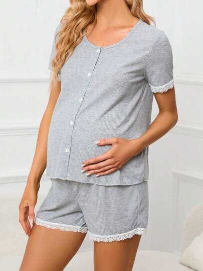 Maternity Sleepwear Fashion Maternity Sleepwear Shein Usa