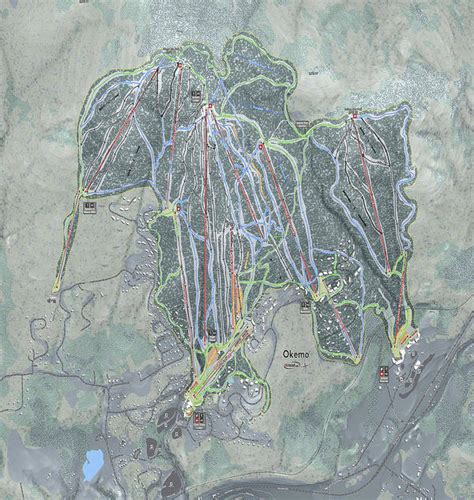 Okemo Ski Trail Map - Art Print | Powderaddicts