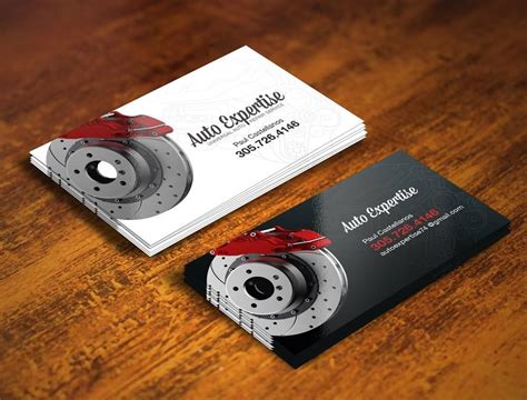 Auto Mechanic Business Cards Design By Qcolors Visiting Card Design