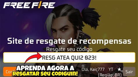 Como Colocar Codiguin No Freefire Como Resgatar Codigo Freefire Como