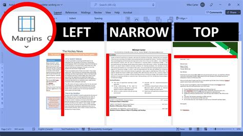 How To Set Page Margins For Different Types Of Documents Youtube