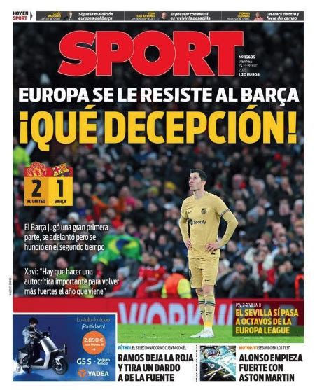 Portadas De La Prensa Deportiva De Hoy 24 De Febrero