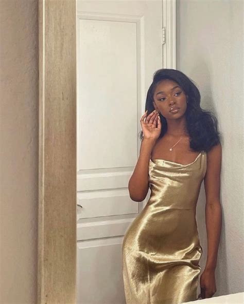 Leah 🧿 On Instagram “hi Queens” Silk Prom Dress Gold Prom Dresses