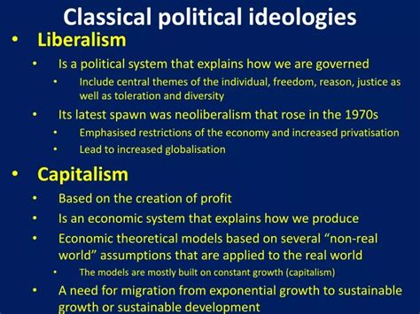 Ppt Classical Political Ideologies Powerpoint Presentation Free