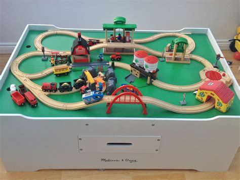 Pin by Melissa Largen Franks on Train Tracks | Wooden train track ...