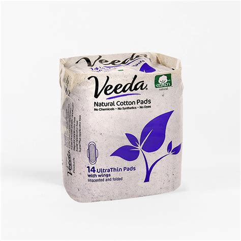 veeda natural  cotton feminine care products