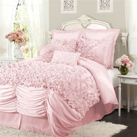 Adult Pink Bedding Lucia Pink Bedding By Lush Decor Bedding Comforter Sets Chic Bedroom Bed