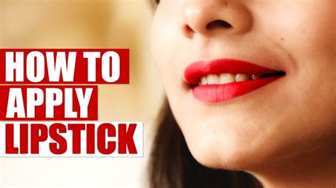 How To Apply Lipstick Apply Lipstick For Beginners Makeup Tips YouTube