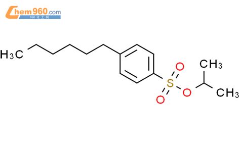 426265 42 1benzenesulfonic Acid 4 Hexyl 1 Methylethyl Ester化学式、结构式