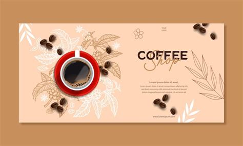 Free Vector | Poster template for coffee shop