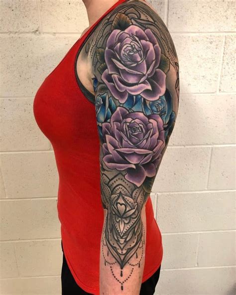 Cool Flower Tattoo Sleeve Ideas Inspiration Guide Flower