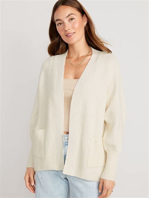 Sosoft Waffle Knit Cocoon Sweater Old Navy