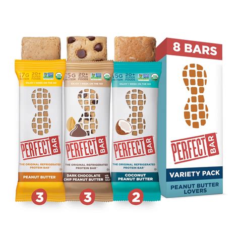 Perfect Bar Original Refrigerated Protein Bar Peanut Butter Lover S Variety Bundle 2 2 2 5