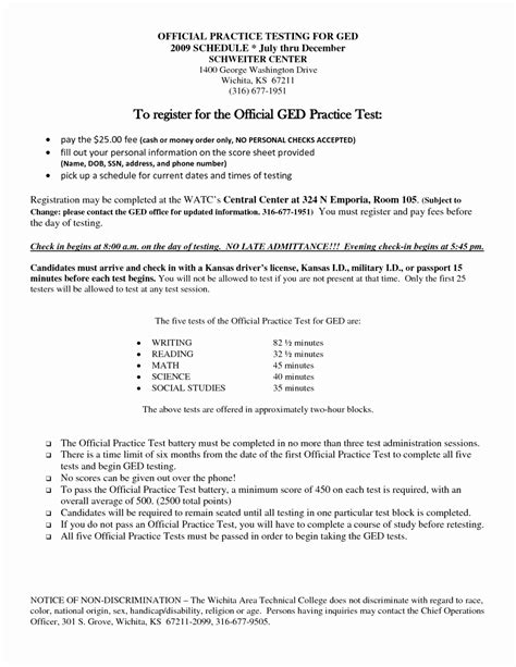 Ged Printable Practice Test