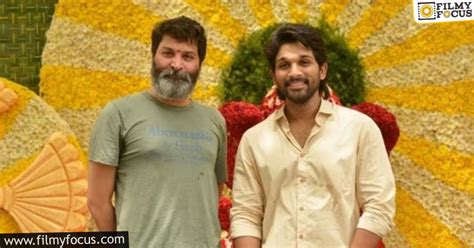 Once More Allu Arjun Is With Trivikram Filmy Focus