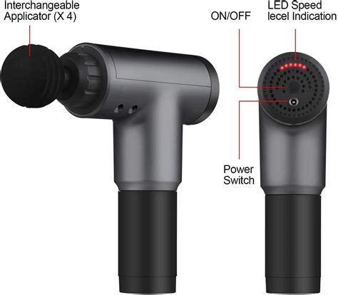 Cotsoco Massage Gun Cordless Handheld Deep Tissue Neck Back Muscle