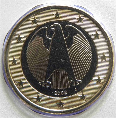 Deutschland 1 Euro Münze 2002 J euro muenzen tv Der Online