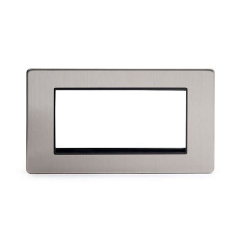 The Lombard Collection Satin Steel Luxury Metal Double Data Plate 4