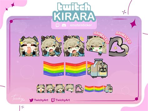 Kirara Pack Of Emotes For Twitch Discord Stickers Youtube Genshin