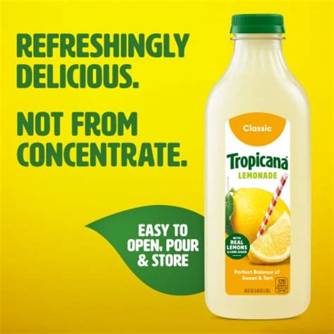 Tropicana Classic Lemonade Made With Real Lemons Fl Oz Ralphs