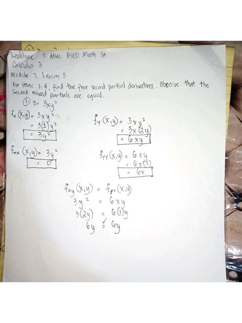 Mixed Partial Derivative Pdf