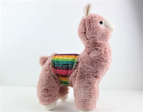 Purple Alpaca Soft Toy Fluffy Alpaca Plush Toy Fluffy Cute Etsy